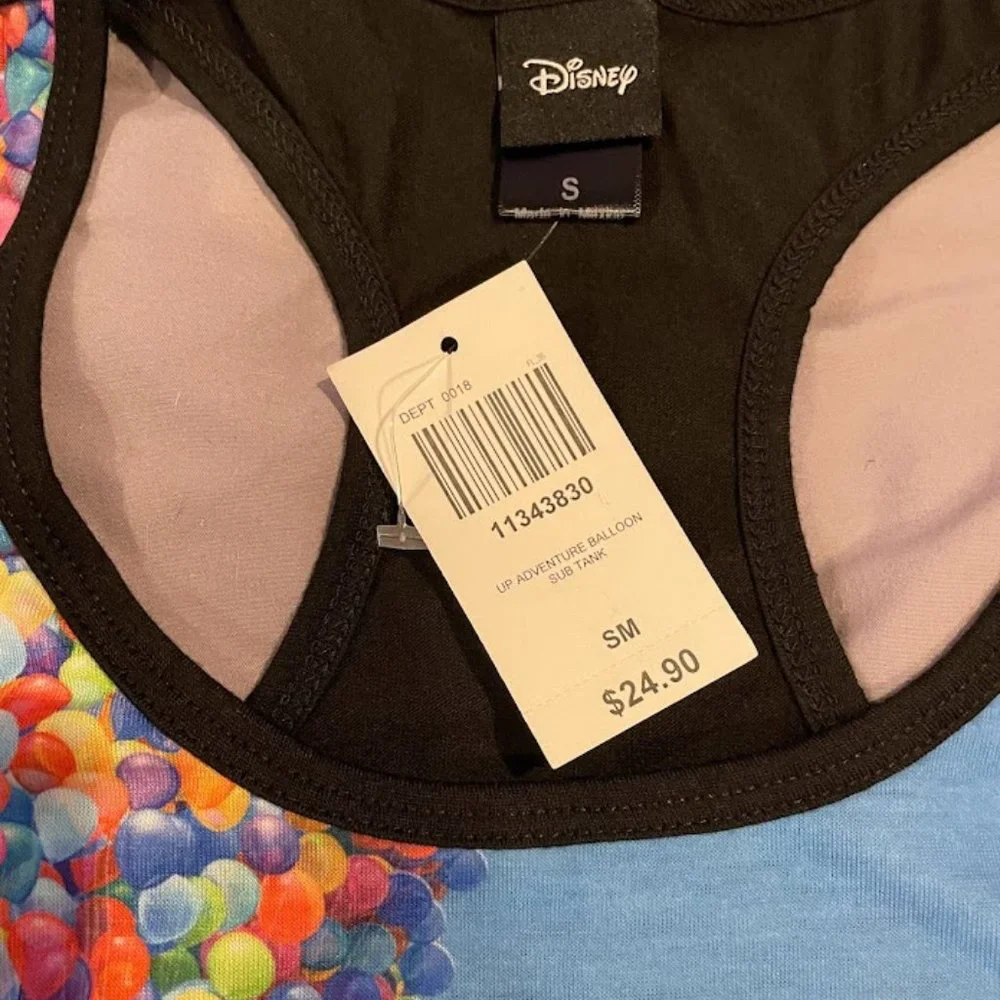 NWT Disney's "UP" Graphic Tank Top - Women's Small - Adventure Is Out There! - Picture 2 of 7